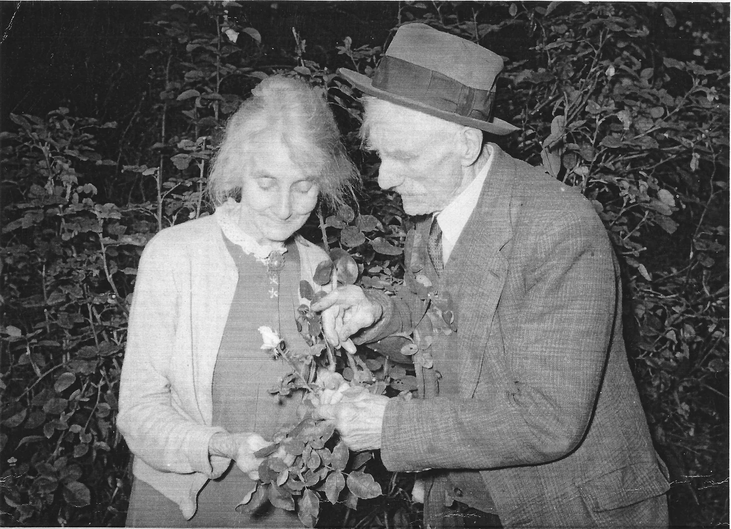 William May gives Rose one rose for every grandchild