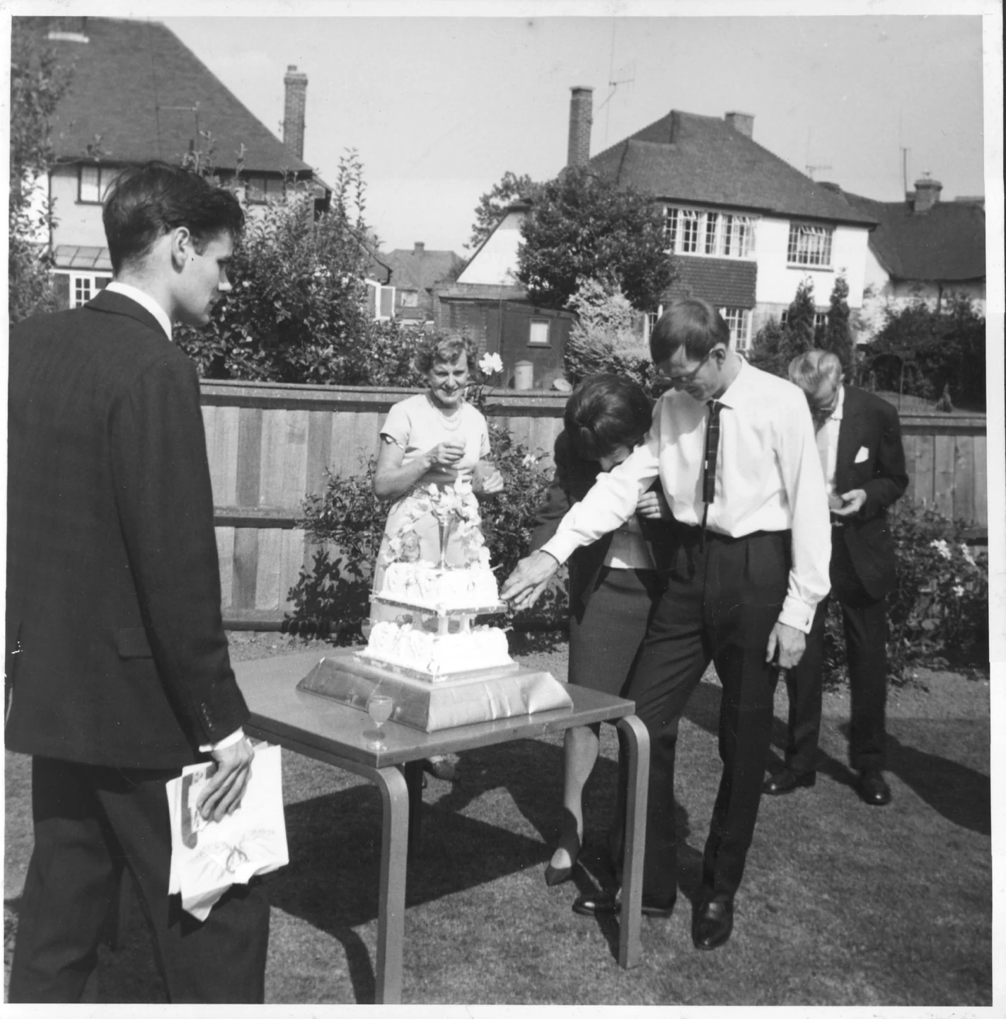 Cutting the cake