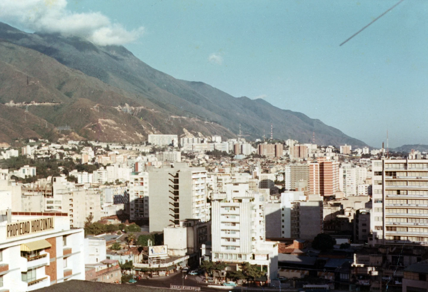 Caracas, 1960s (Background: Los Palos Grandes, where we lived)