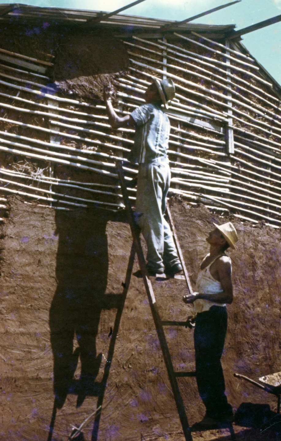 The self-help housing project where we worked