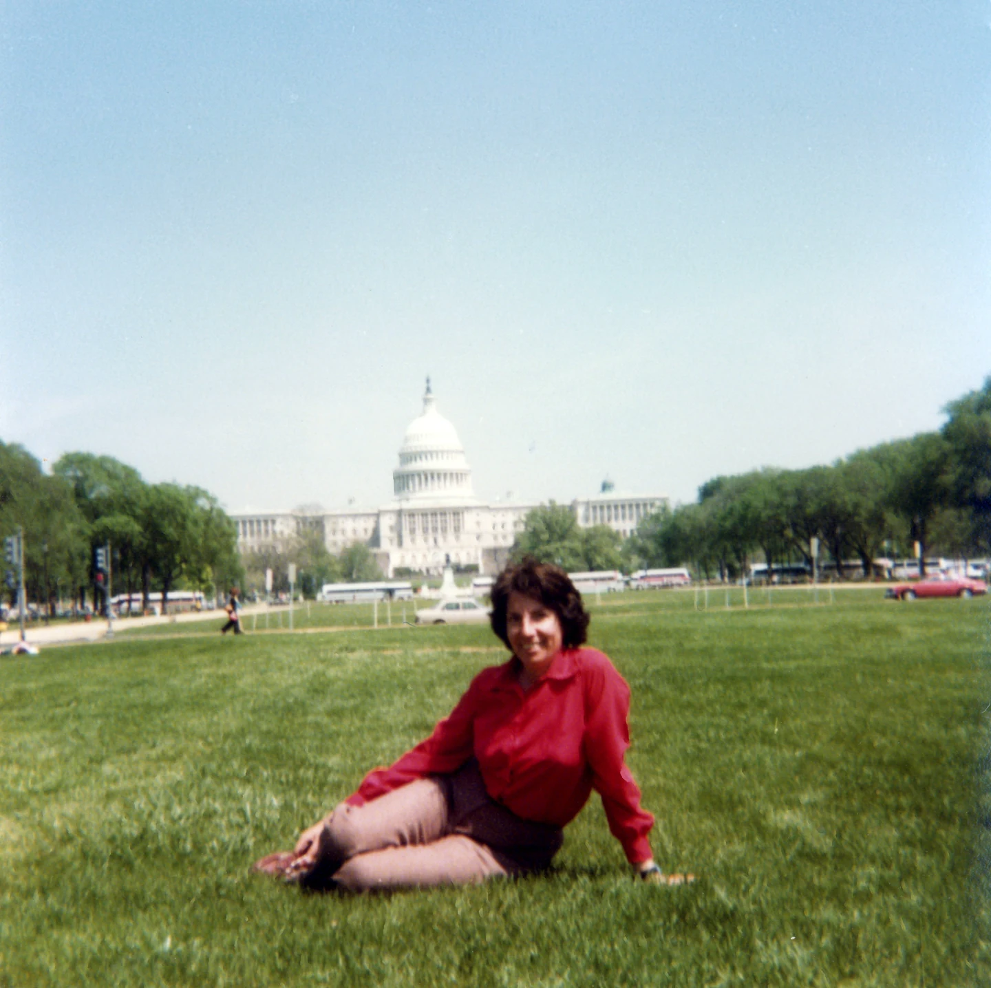 Elizabeth on the National Mall