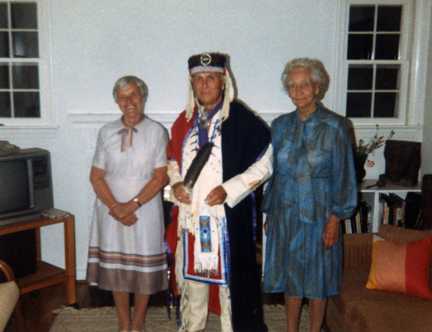 Judith Bamberger and Marjorie Russell with “Big” Joe Neil