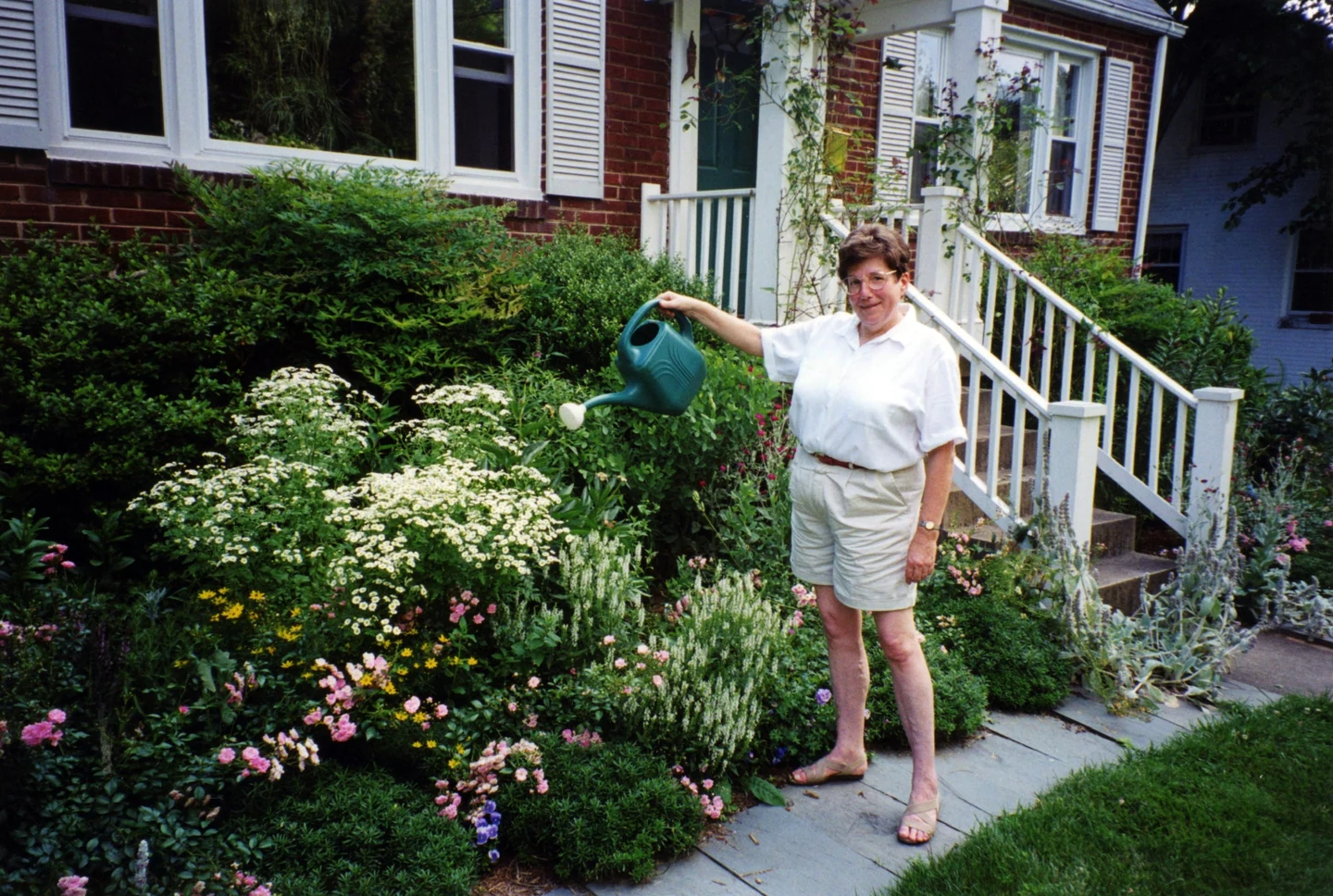 Elizabeth in her garden