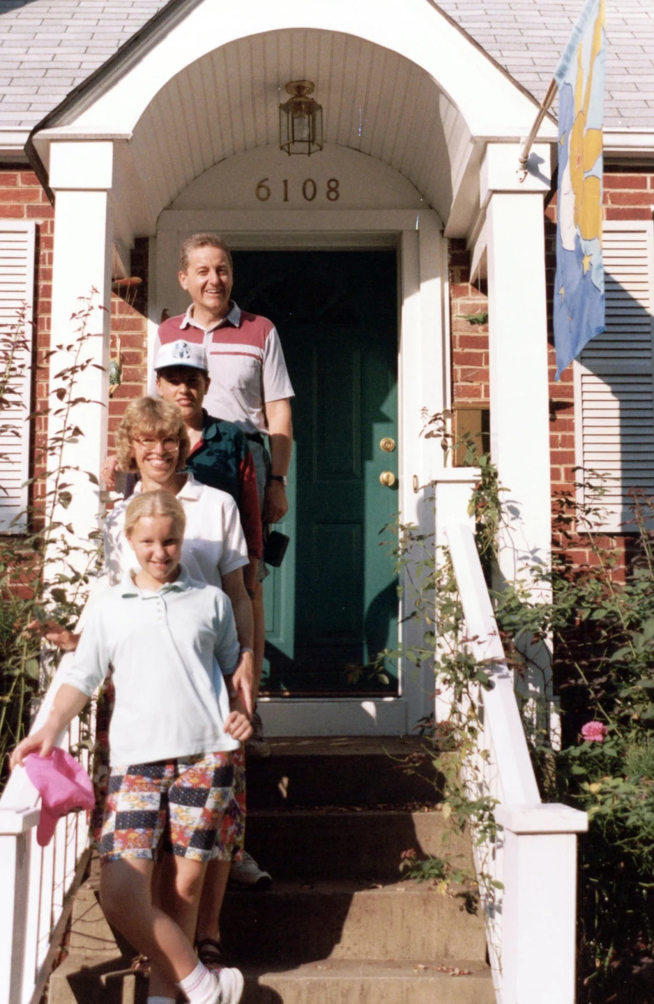 Mike’s sister Judith with husband John, Helen, and Andrew