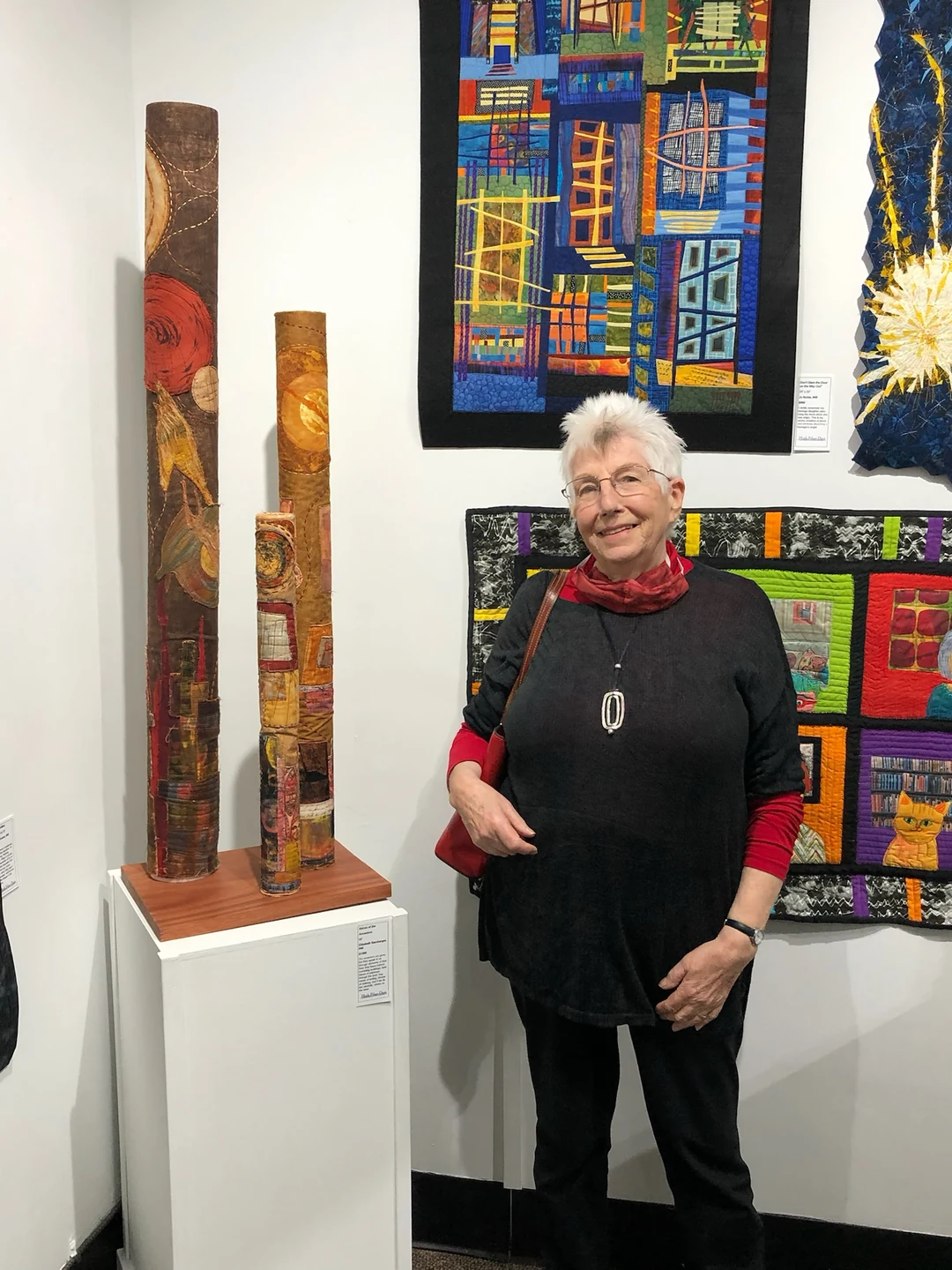 Elizabeth with “Voices of the Ancestors” at a show in 2022