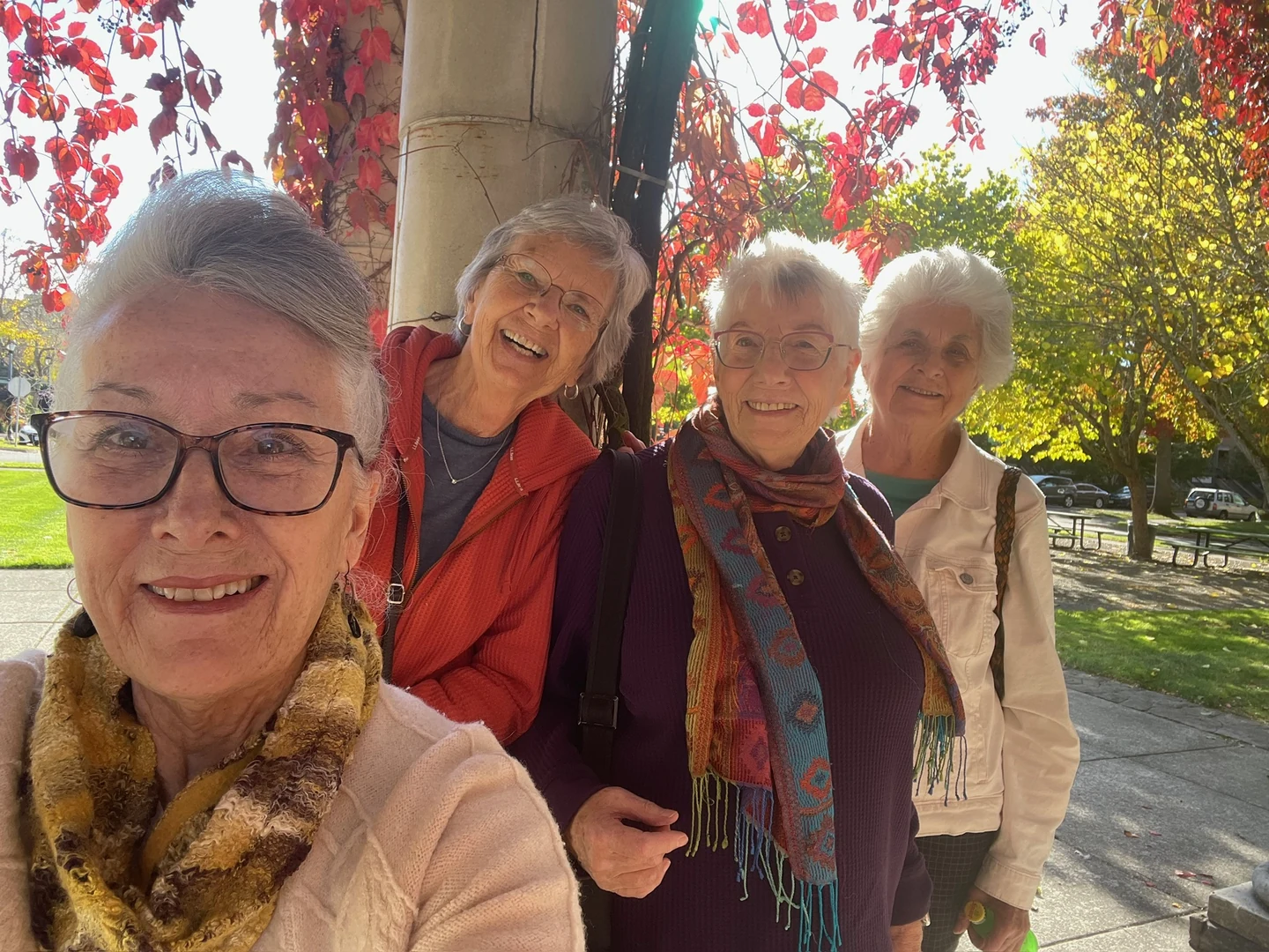 Elizabeth with the Euro Quilters