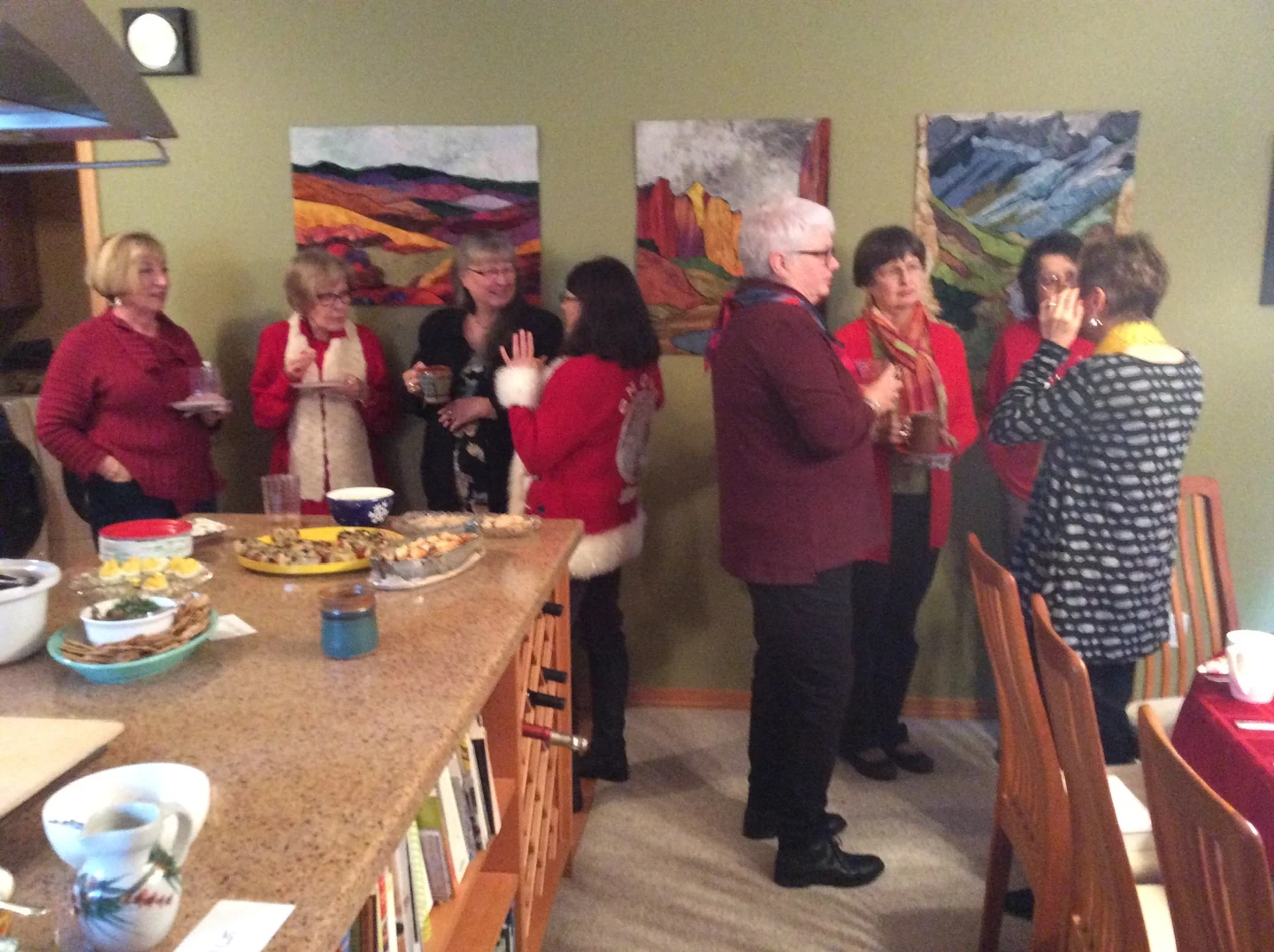Quilter meeting at home in Beaverton