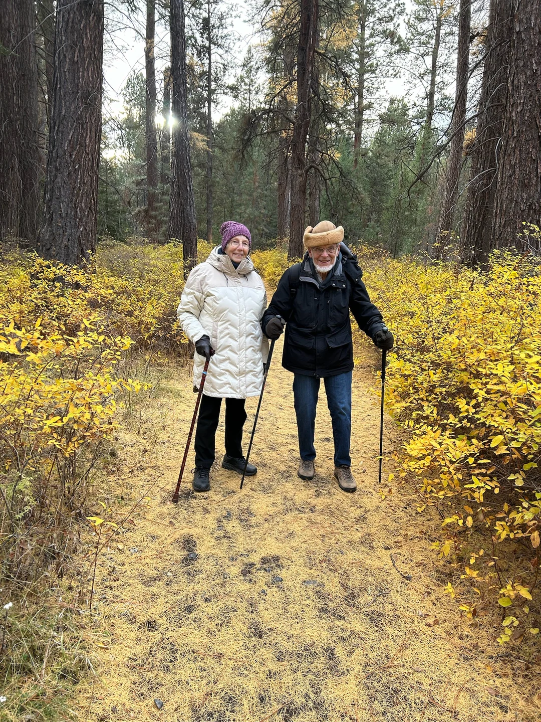 Mike and Elizabeth in Shevlin Park, Bend