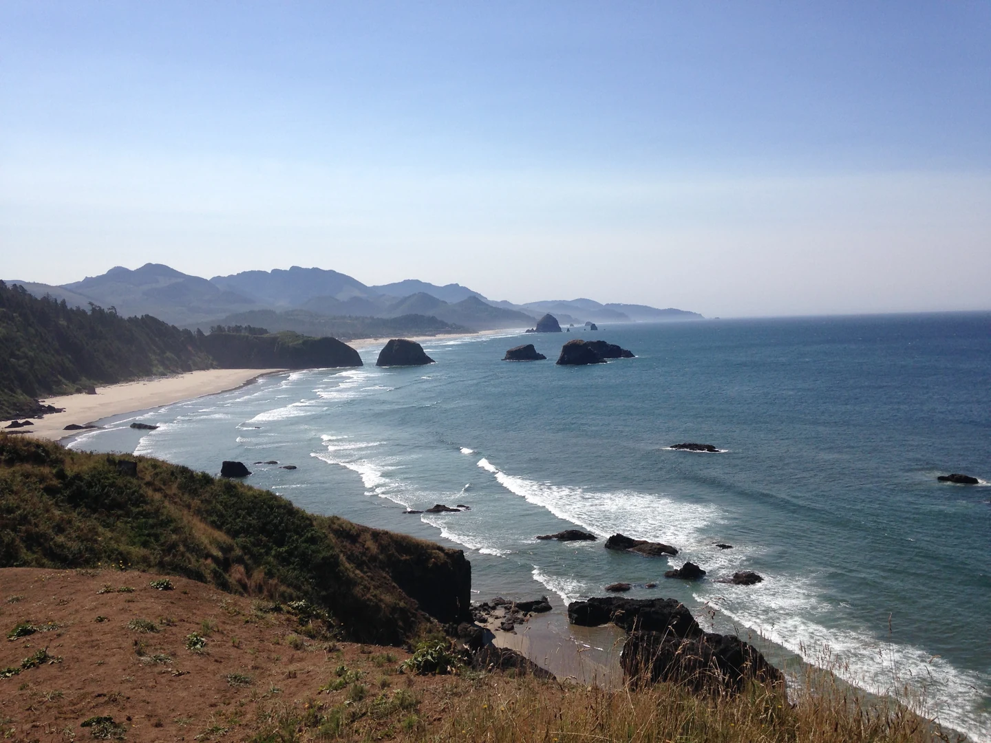Cannon Beach seen from the Ecola Park Headlands
