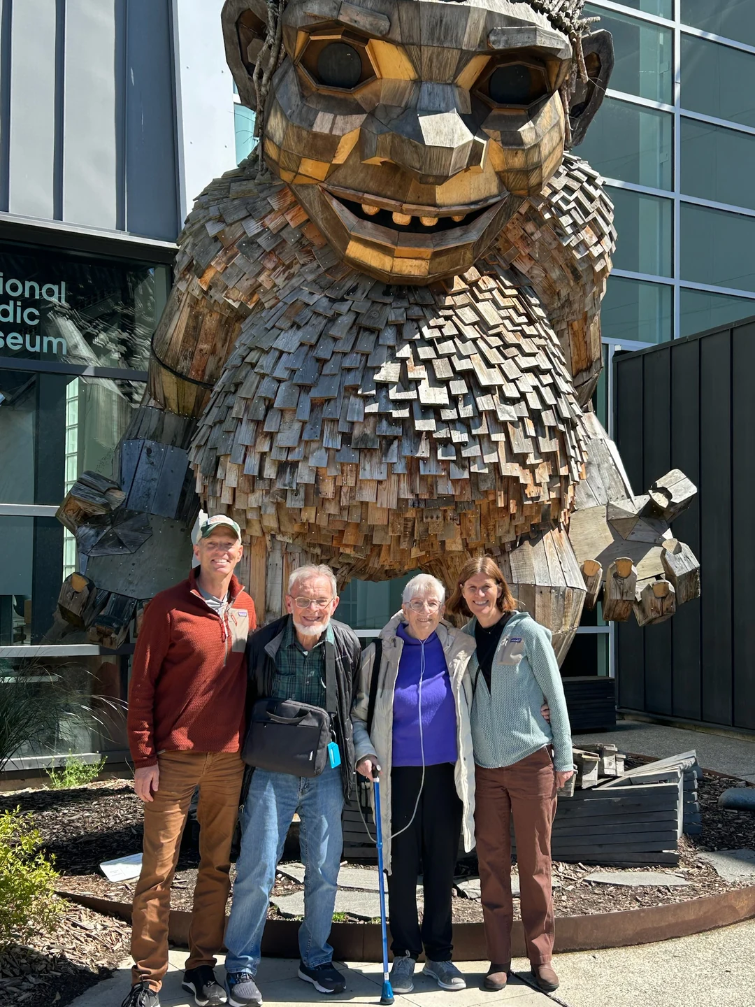 Martin, Mike, Elizabeth, and Heidi at the Nordic Museum